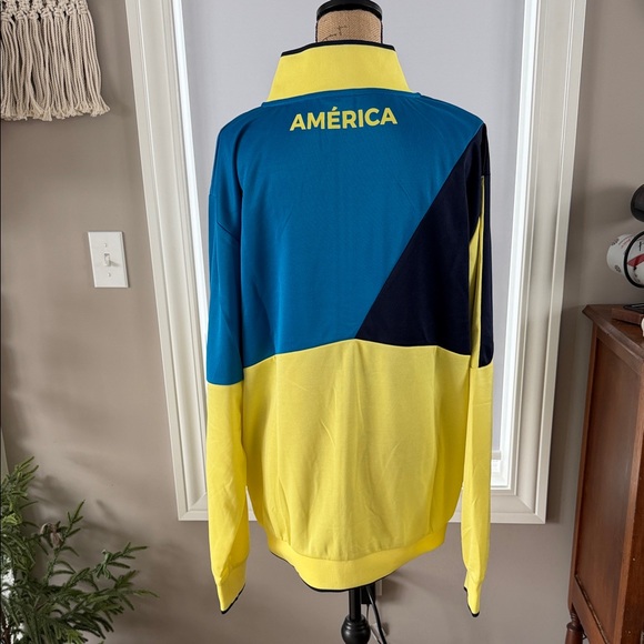 ICON Club America Football Soccer track Jacket Unisex XL Pockets - Picture 4 of 7